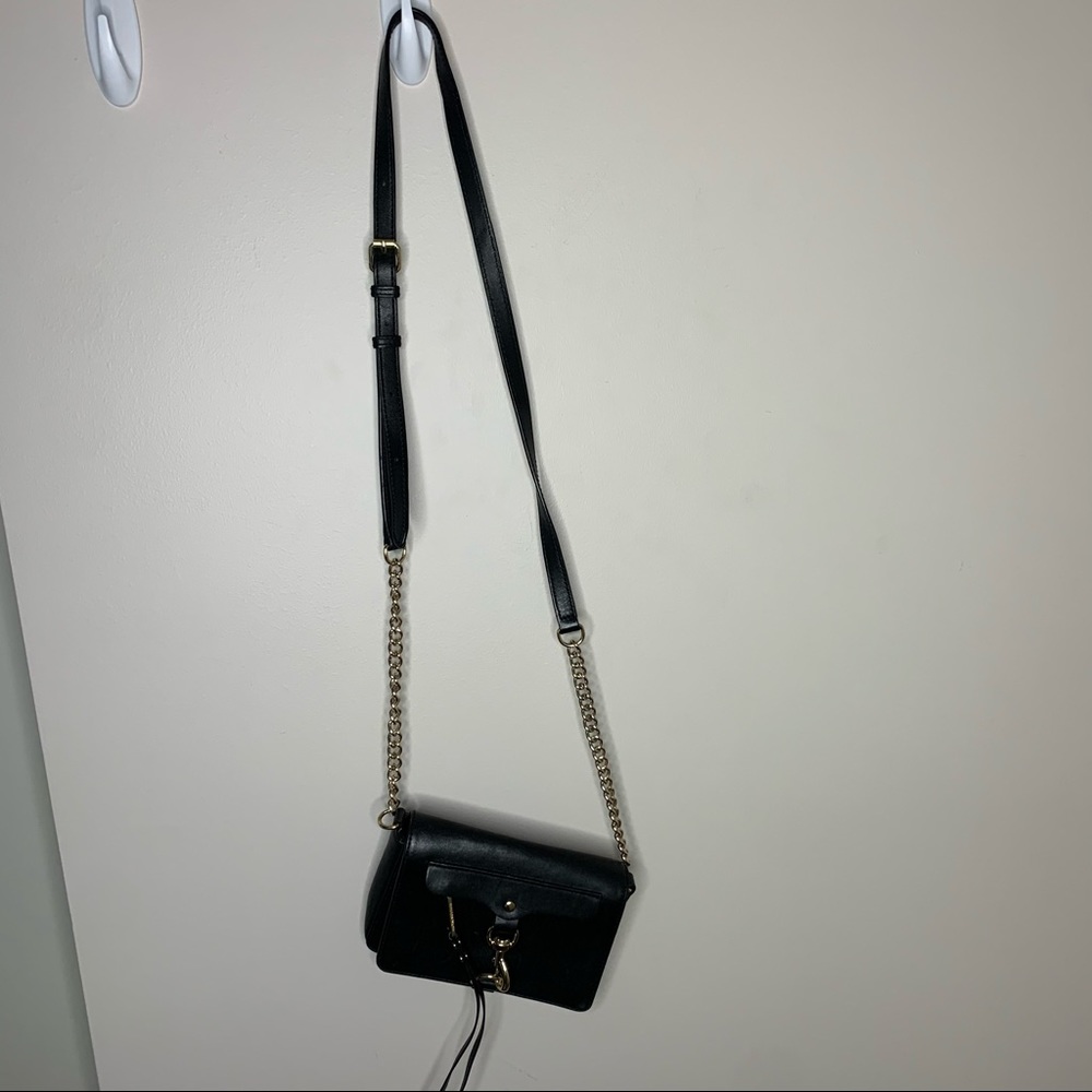 Rebecca mink off cross body black bag